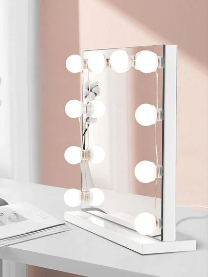 "VanityGlow" - Kit de Lâmpadas Hollywood LED de 12V para Espelho de Maquiagem, Regulável e com 6, 10 ou 14 Lâmpadas para uma iluminação perfeita na sua Penteadeira