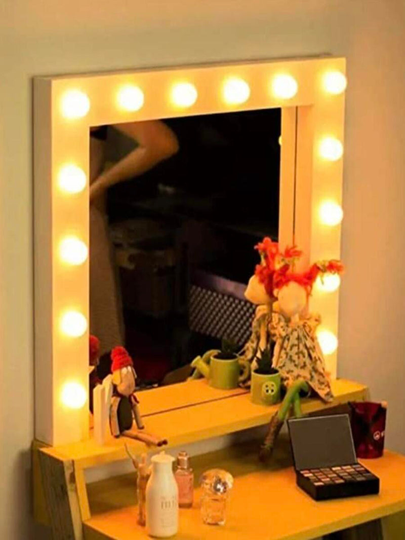 "VanityGlow" - Kit de Lâmpadas Hollywood LED de 12V para Espelho de Maquiagem, Regulável e com 6, 10 ou 14 Lâmpadas para uma iluminação perfeita na sua Penteadeira