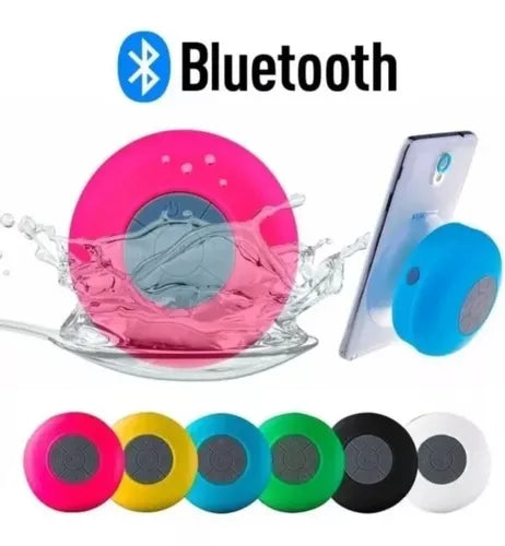 "SoundSplash" - Caixa de som resistente à água para banheiro com conectividade Bluetooth para Android e iOS, que também apresenta iluminação em cores vibrantes
