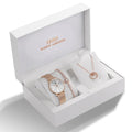 IBSO 2022 Women&#39;s Quartz Watch Set Crystal Bracelet Necklace Watch Sets Female Jewelry Set Silver Set Watch Valentine&#39;s Day Gift - MY WORLD