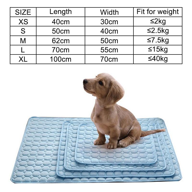 Dog Mat Cooling Summer Pad Mat For Dogs Cat Blanket Sofa Breathable Pet Dog Bed Summer Washable For Small Medium Large Dogs Car - MY WORLD