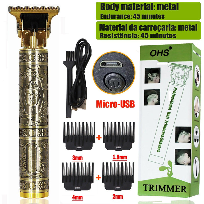 Hair Trimmer Barber Hair Clipper Cordless Hair Cutting Machine Beard Trimmer Shaving Machine Wireless Electric Razor Men Shaver - MY WORLD