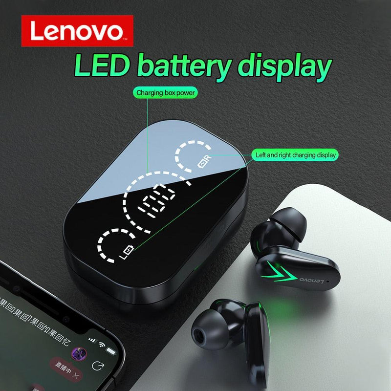 FONE Lenovo XT82 Wireless Bluetooth Headset Mini Game Gaming Power Display. - MY WORLD