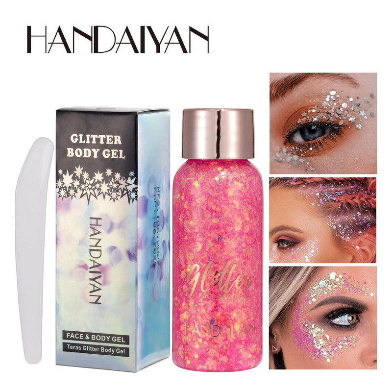 Handaiyan Eye Glitter Nail Hair Body Face Stickers Gel Art Loose Sequins Cream Diamond Jewels Rhinestones Makeup Party Festival - MY WORLD