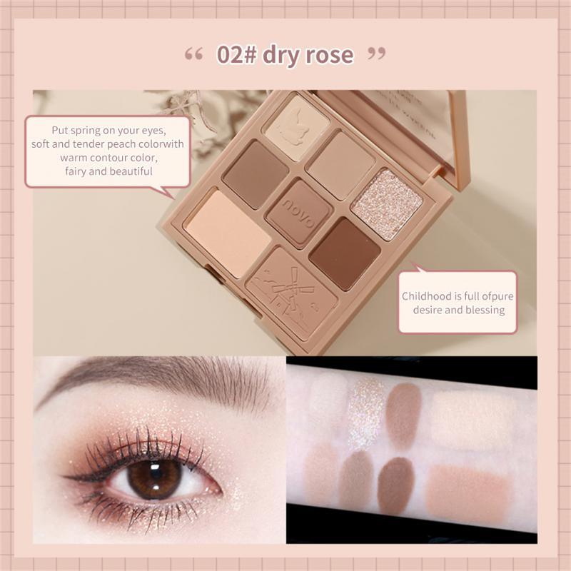 Eye Shadow Palette Fine Flash Pearlcent And Matte Easy To Color Natural All-match Eye Shadow Daily Eye Makeup Cosmetic Sombra - MY WORLD