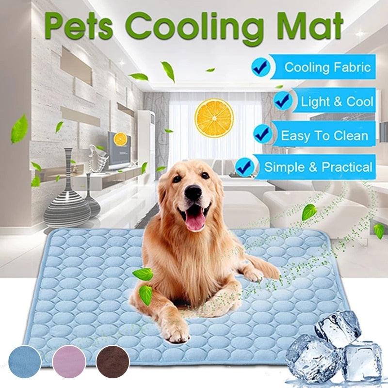 Dog Mat Cooling Summer Pad Mat For Dogs Cat Blanket Sofa Breathable Pet Dog Bed Summer Washable For Small Medium Large Dogs Car - MY WORLD