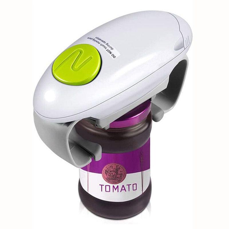 Electric Can Opener Automatic Bottle Opener Handheld Jar Tin Opener One Touch Jar Opener Kitchen Gadgets - MY WORLD