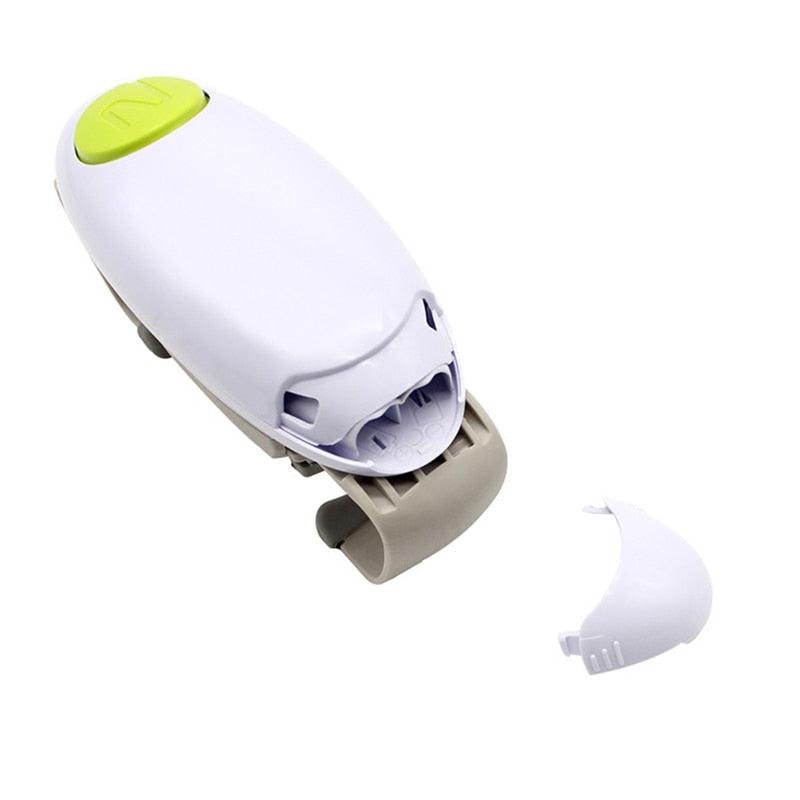 Electric Can Opener Automatic Bottle Opener Handheld Jar Tin Opener One Touch Jar Opener Kitchen Gadgets - MY WORLD