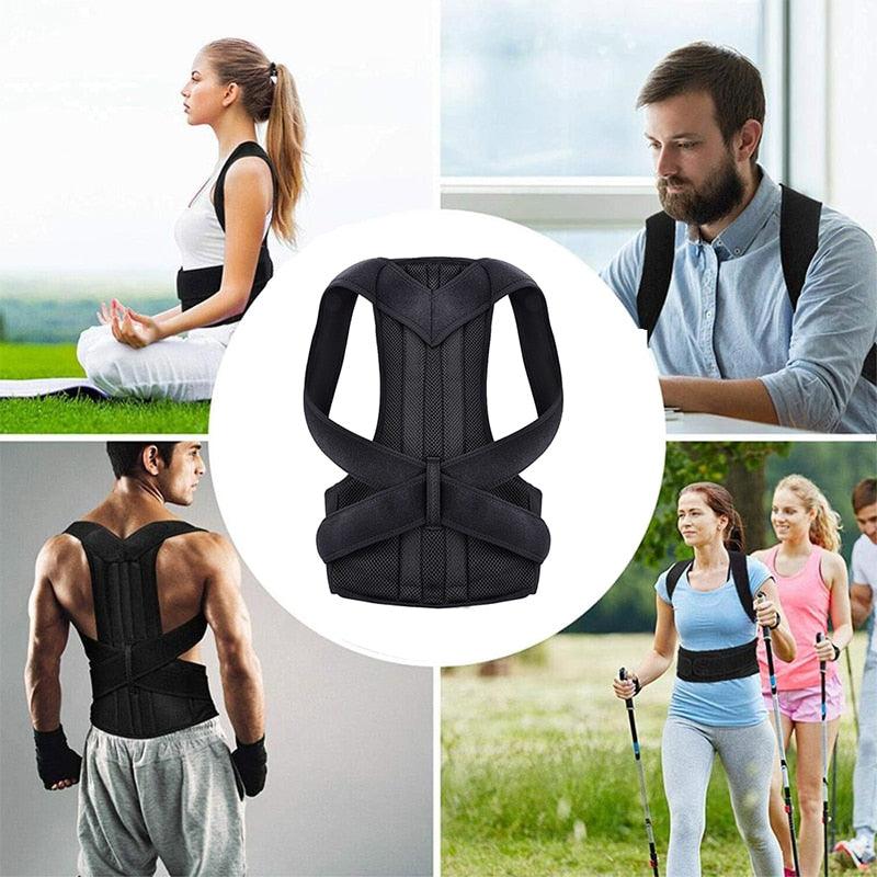 Adjustable Back Shoulder Posture Corrector Belt Clavicle Spine Support Reshape Your Body Upper and Lower Back Pain Relief 2023 - MY WORLD